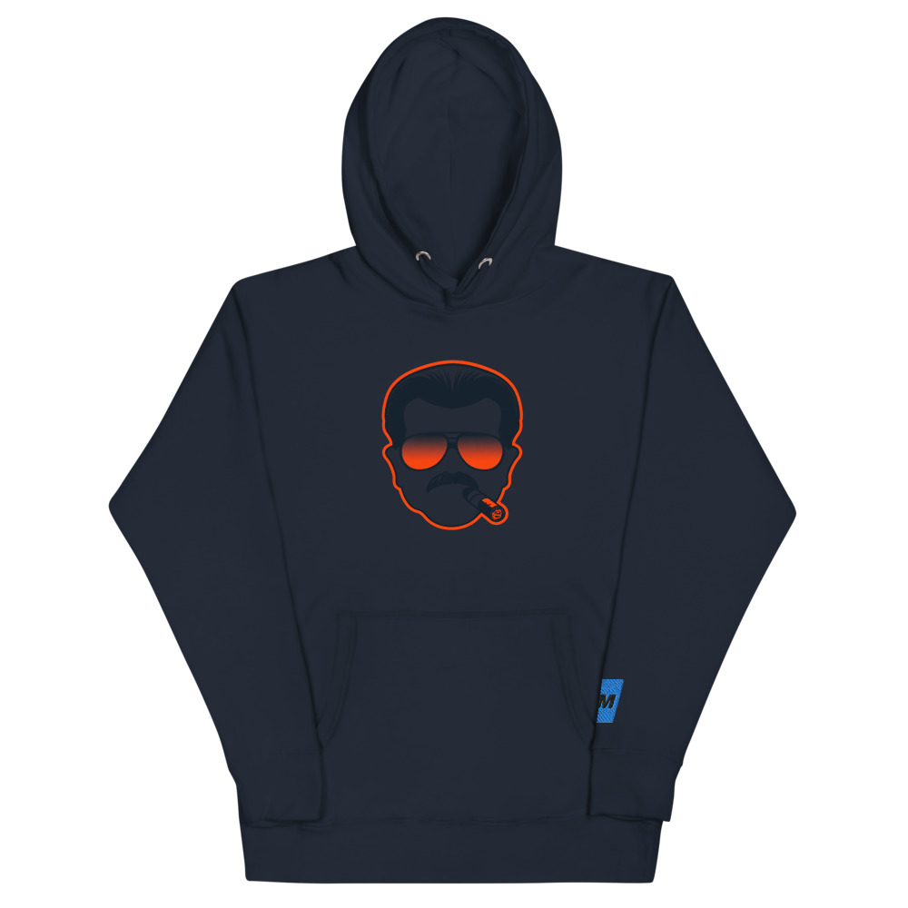 Coach Hoodie — Navy Blazer, Front print