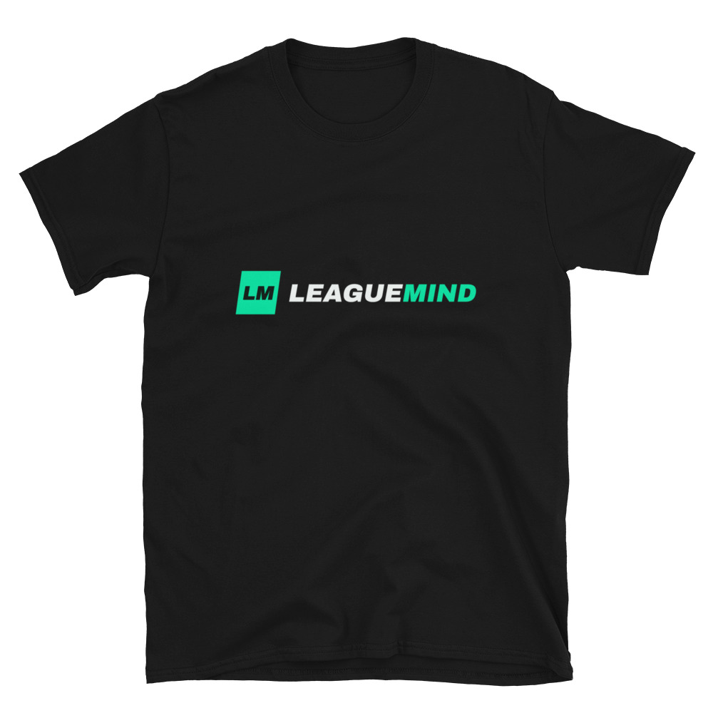 LeagueMind T-Shirt — Black, Front print